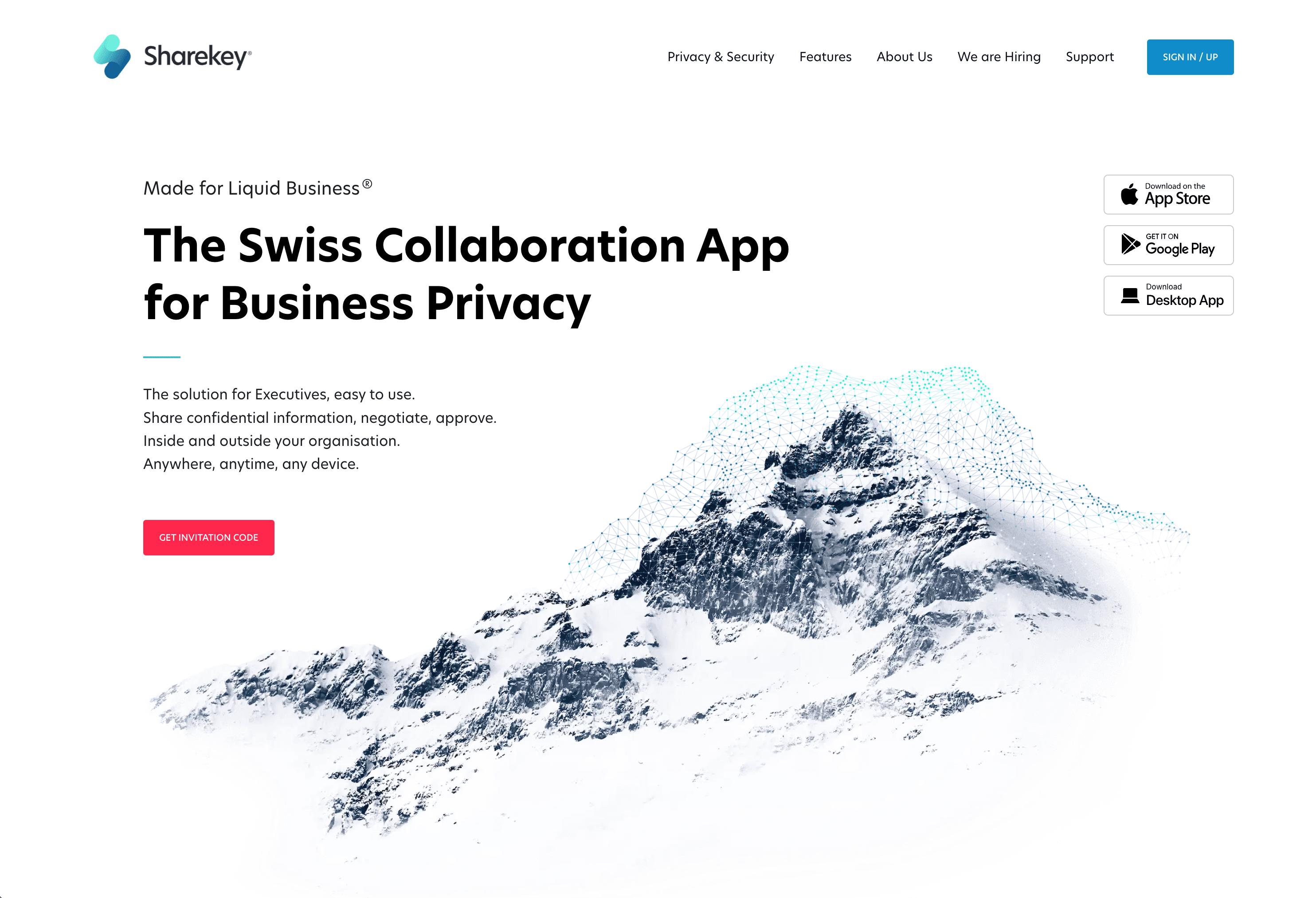 A high privacy, end-to-end encrypted, B2B desktop/mobile/web chat application for communication between teams, companies with high security and no metadata collection. We were already using the product while communicating with the team